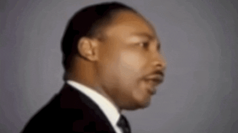 Gif of MLK Jr. saying I'm Black and I'm proud of it from a speech