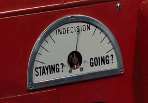 Indecision meter.