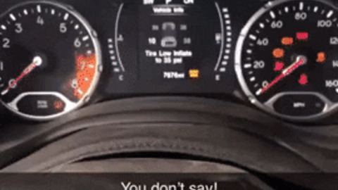 Low tyre pressure warning gif