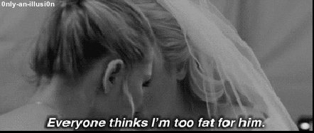 black and white sad upset fat depression