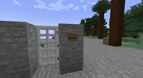 Make a Simple Redstone Door