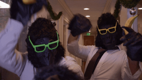 Monkey Business Dancing GIF by Checkmate Digital