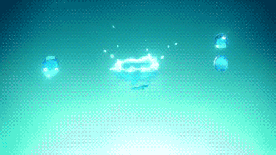 anime water splash gif