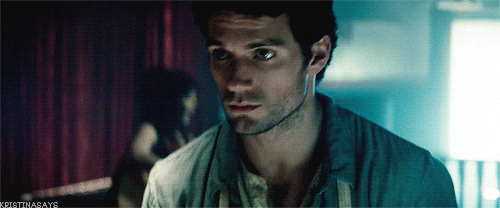 A GIF of Henry Cavill as Clark Kent in the movie Man of Steel.