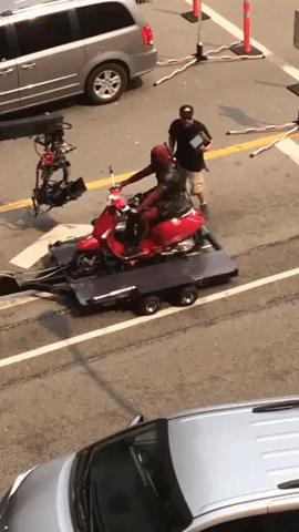 Deadpool 2 Shooting in funny gifs