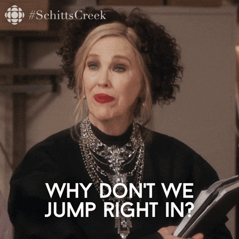 Ross' excited jump on Make a GIF