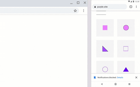 add back and forward animation to chrome for mac