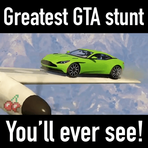 Greatest GTA Stunt in gaming gifs