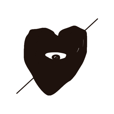 Black Heart Love Sticker by TheSeriousAgency for iOS & Android | GIPHY