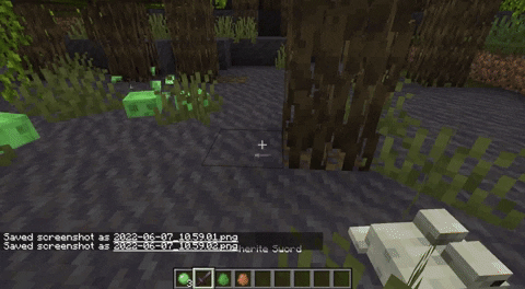 Attacking Slimes in Minecraft