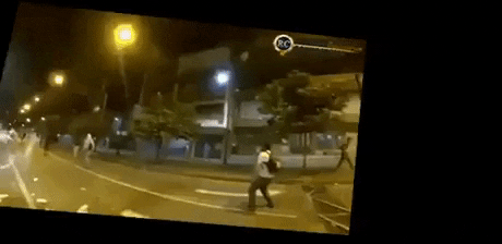 Protester catch tear gas can and throws back in funny gifs