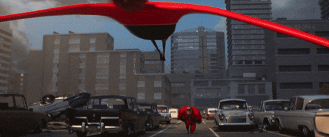 red incredibles car