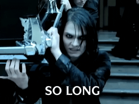Gerard Way Goodbye GIF by My Chemical Romance