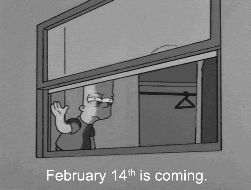 A Barth Simpson no le gusta festejar el 14 de febrero