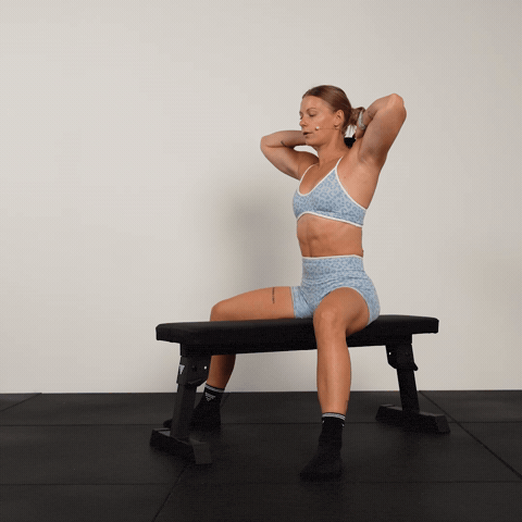 Seated Good Mornings demonstration