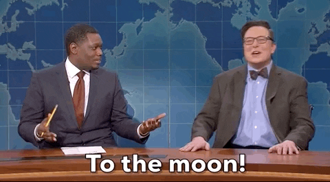 Elon Musk dizendo para a Lua