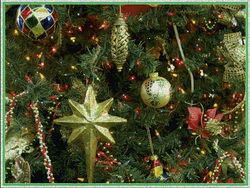 Christmas Decoration Gif - Christmas Lights Card and Decore