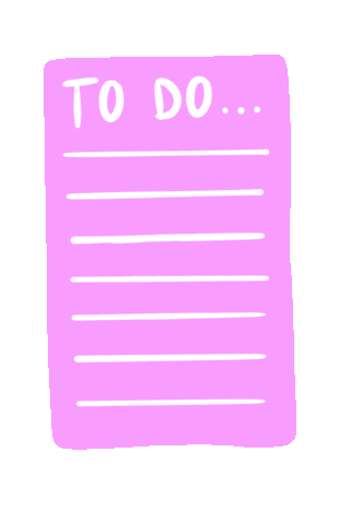 To Do Pink Sticker by MissAllThingsAwesome for iOS & Android | GIPHY