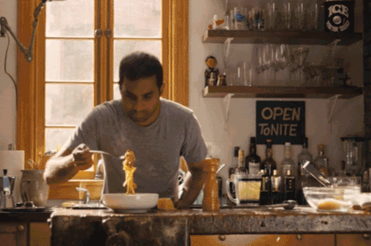 Image result for gif master of none pasta