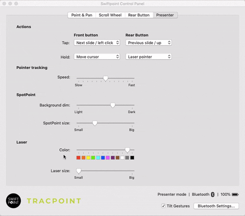 Tracpoint 簡報筆滑鼠 雷射筆功能