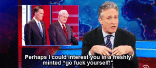 Image result for daily show gingrich gif