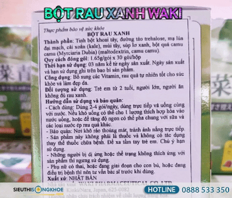 Mua Bột Rau Xanh Waki Nhật Bản Ở Đâu GIF