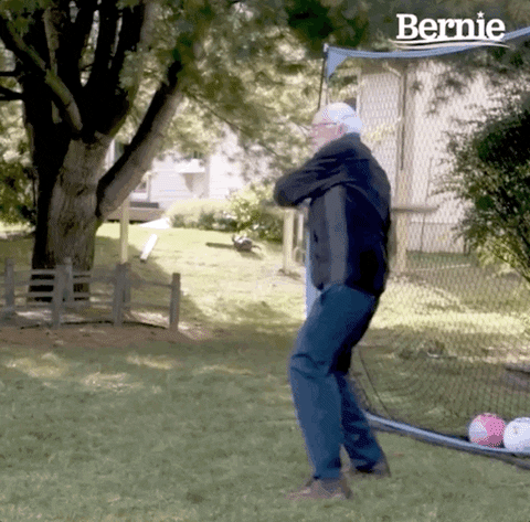 Home Run Baseball GIF by Bernie Sanders