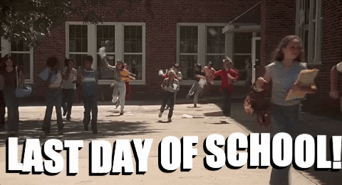Schools Out Summer Break GIF - Find & Share on GIPHY