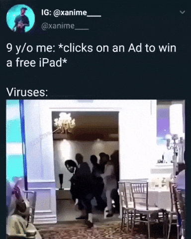 When you click on ad to win free iPad in funny gifs