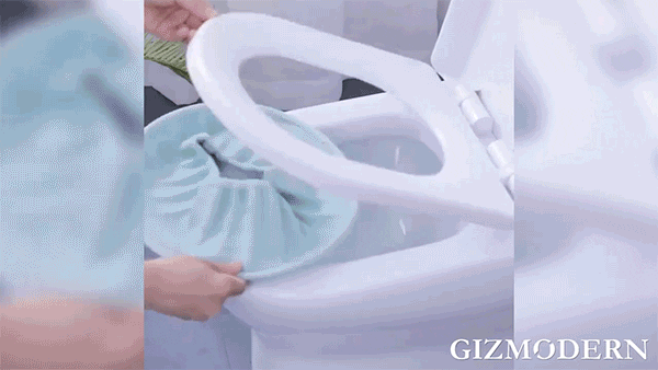 Soft Toilet Seat Cover with Lifter, Warm, Comfortable &amp; Washable, for All  Types of Toilet Seats (2-Pack)