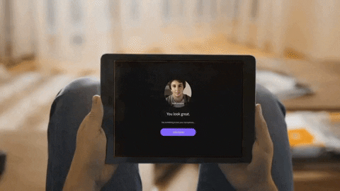 gif of Toucan Event on a tablet