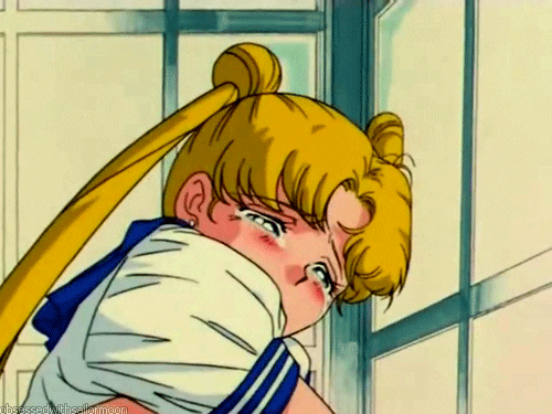 anime crying sailor moon tears break up