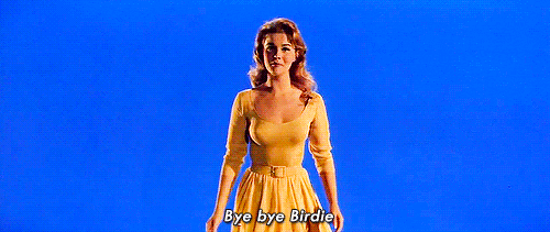 Bye bye Birdie. Giphy