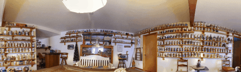 360° panoramic view of the display room