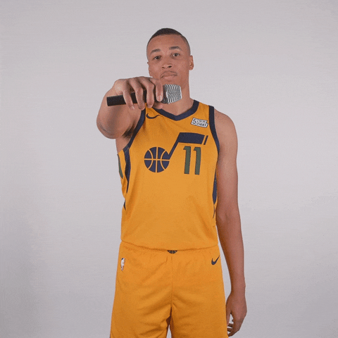 Dante Exum Mic Drop GIF by Utah Jazz - Find & Share on GIPHY
