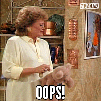 Golden Girls Oops GIF by TV Land