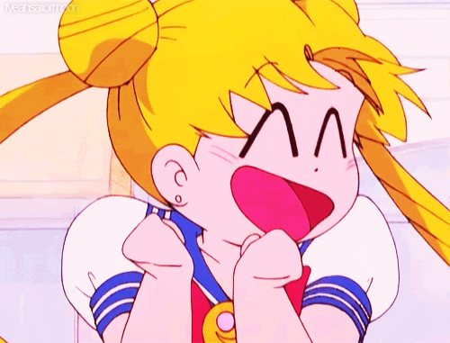 excited sailor moon exciting fangirling hell yes