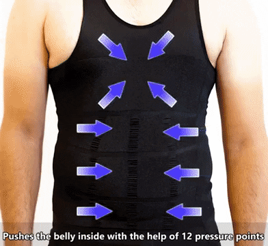 Waist Trainer Slimming Belt Belly Mens Sauna Vest Body Shaper ...