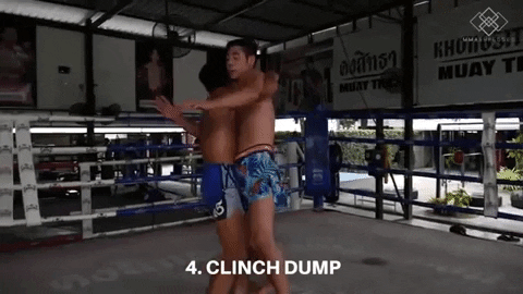 clinch dump technique muay thai