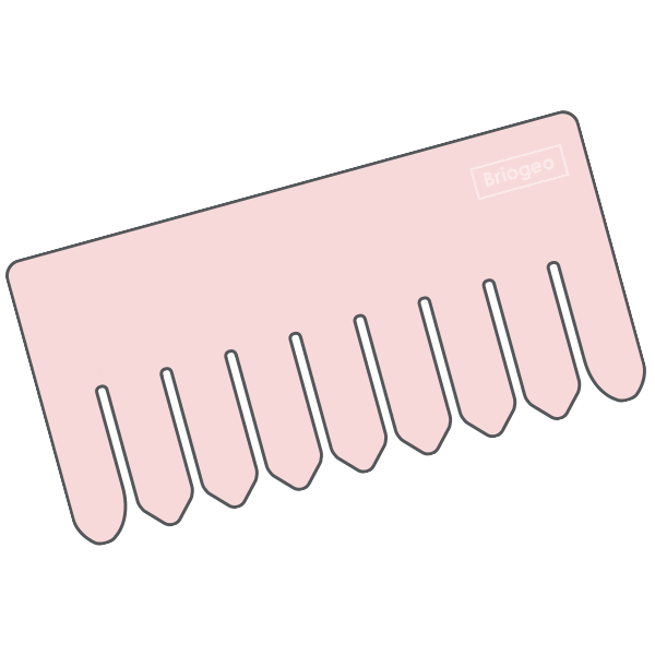 Hair Comb Quartz Sticker by Briogeo Hair for iOS & Android | GIPHY
