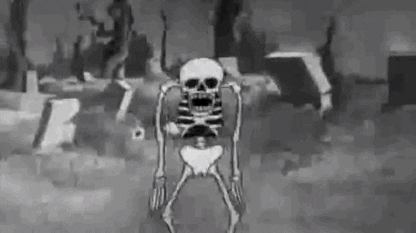 spooky scary skeletons gif background