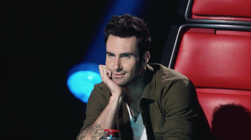 Resultado de imagem para adam the voice gif