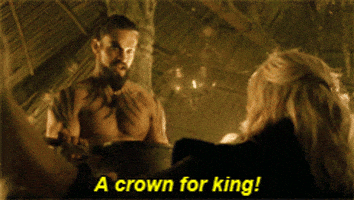 Image result for viserys crown for a king gif