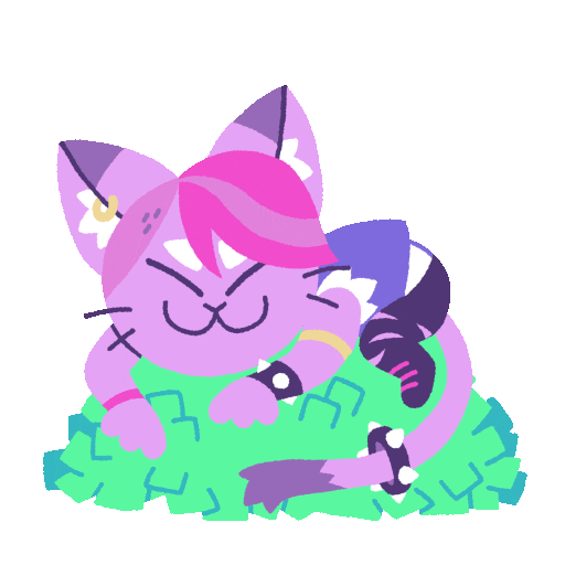 Monster Prom Cat Sticker by Beautiful Glitch for iOS & Android | GIPHY