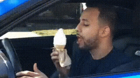 Ice cream eating
