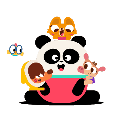 Friends Love Sticker by Lingokids for iOS & Android | GIPHY
