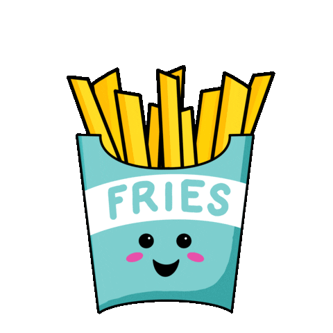 French Fries Sticker by Cynlop Ink for iOS & Android | GIPHY