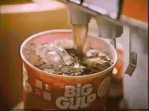 A refreshing Big Gulp drink