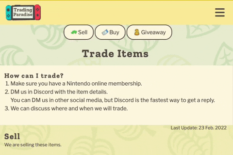 Items Menu Error GIF