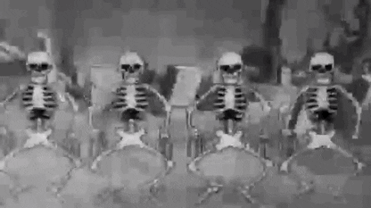 spooky scary skeletons gif background